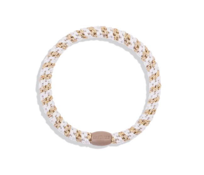 KKNEKKI - Weiß Beige Glitzer slim